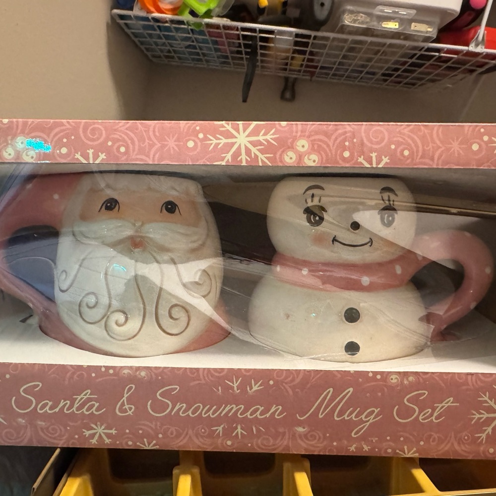 Santa and Snowman Mug Set Johanna Parker